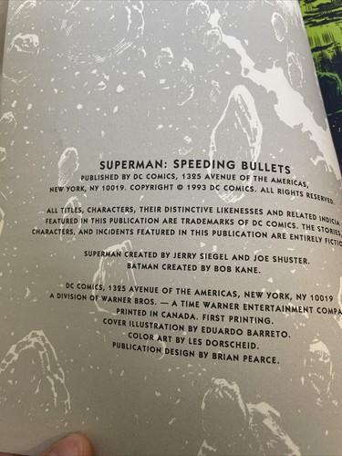 Superman: Speeding Bullets 1993 DC Elseworlds Eduardo Barreto Cover J.M. DeMatte - Picture 3 of 12