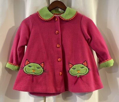 Vintage Chicken Noodle San Francisco Cat Cardigan Size 4T USA