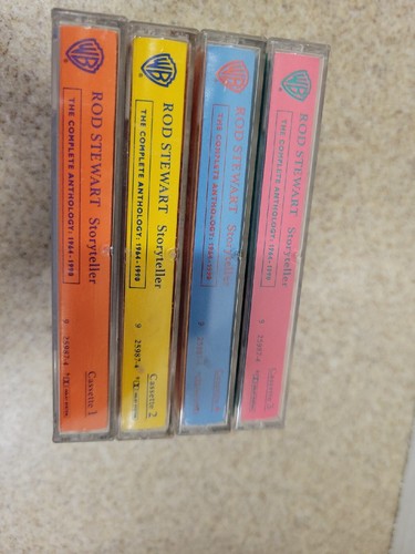 Rod Stewart Cassette Tape Lot STORYTELLER Complete Anthology 1964-1990 Set of 4 - Picture 9 of 9