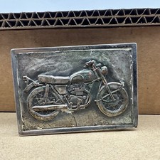 Vintage Motorcycle Belt Buckle Unbranded - Nice Condition Indian 3-1/4