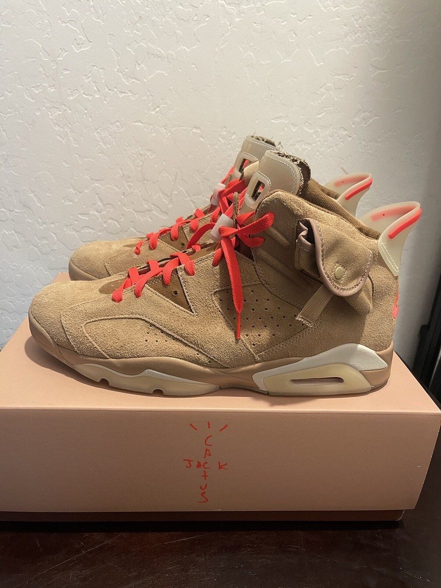 【たくみさん専用】Travis Scott × Jordan 6 British NEW Size 4 Travis Scott Jordan 6 Retro British Khaki CACTUS JACK
