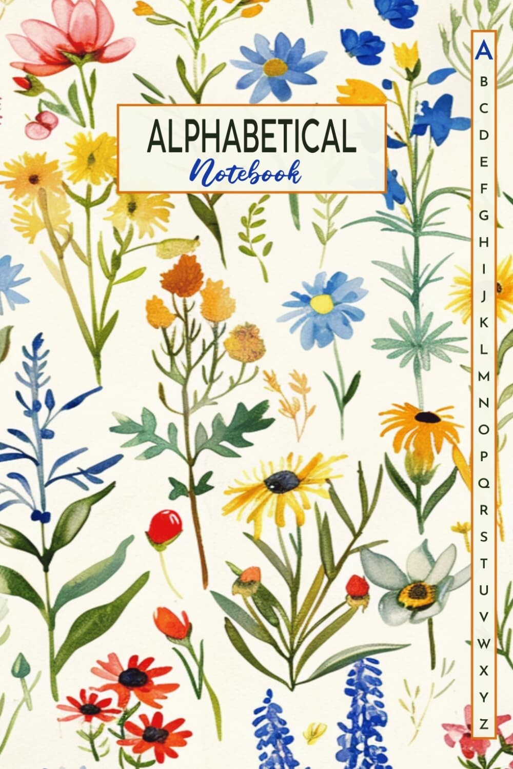 Alphabetical Notebook: A5 Lined Notebook with Alphabetical Tabs, 105 ...