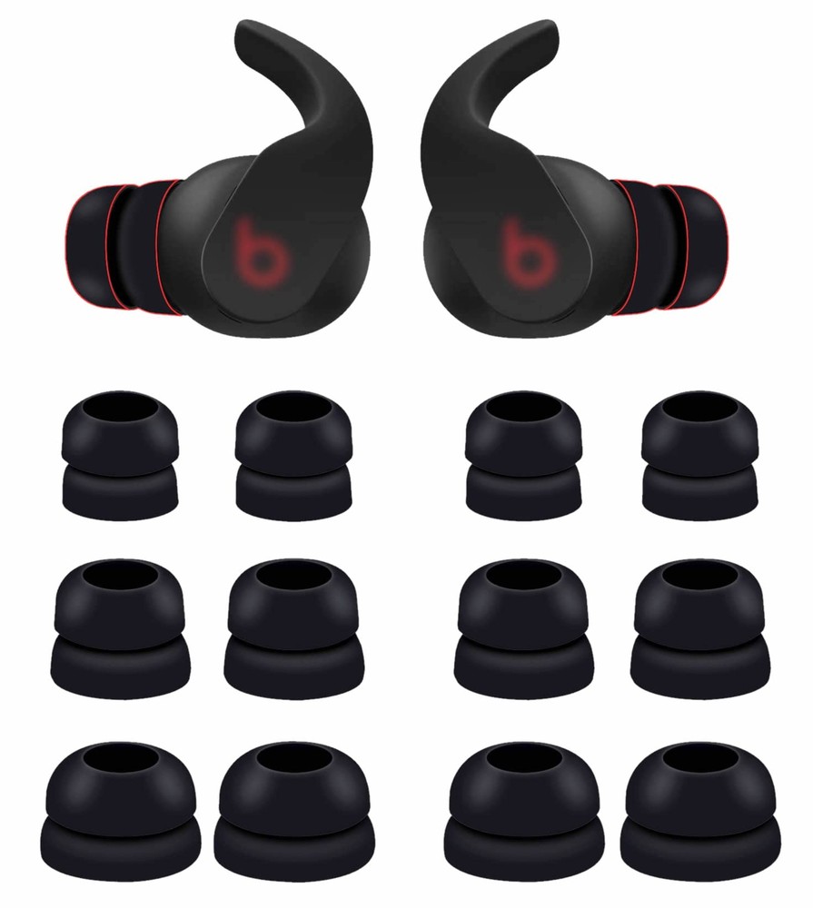 6 Pairs Double Flange Compatible with Beats Fit Pro Ear Tips Buds S/M/L 3 Siz...