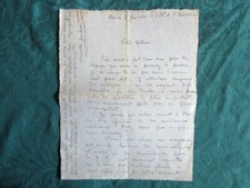 Lettre Autographe Signée de Marthe Gachet à Yvonne Astruc. (1 LAS) 1930