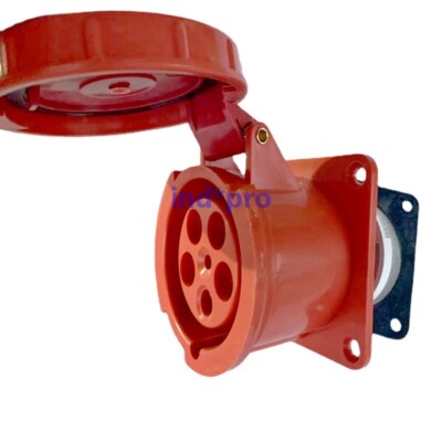 CEE335 waterproof plug straight seat 5-core   125A220V3P+N+E IP67 seat
