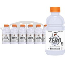 Gatorade G Zero Thirst Quencher, Glacier Cherry, 12 Ounce Bottles, 12 Count