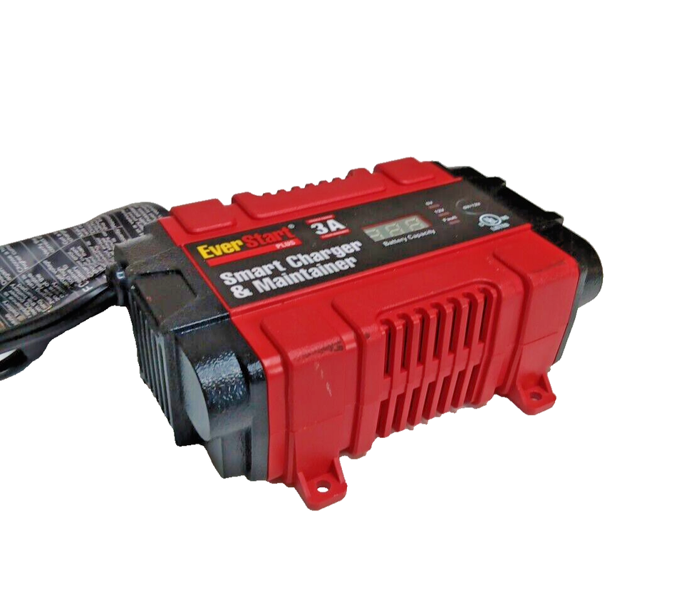 Everstart Plus 3A 6/12 Volt Battery Charger & Maintainer 6811A Used eBay