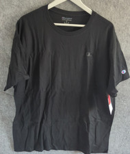 Champion Men's Extra Large Black Classic Jersey T-Shirt with Tags