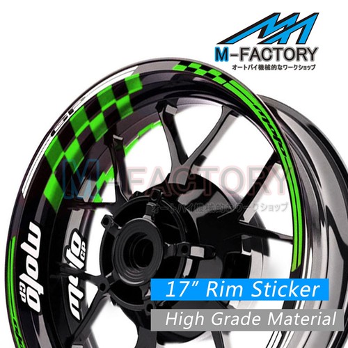 Pegatinas de llanta púrpura Racing de 17 pulgadas AA01 para Kawasaki Ninja 1000 SX 11-19 17 18 - Imagen 12 de 16