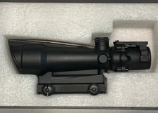 ACOG 5x35 Scope Fiber Optic Chevron Reticle Red Rifle Scope Blank