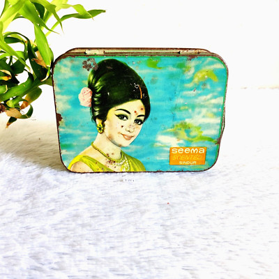 1950s Vintage Lady Graphics Seema Scented Sindur Advertising Rare