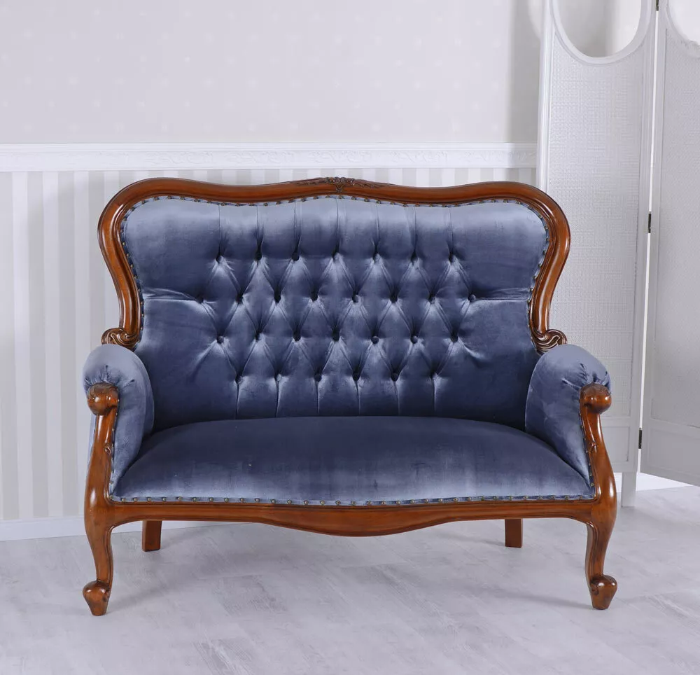 Antique online velvet sofa