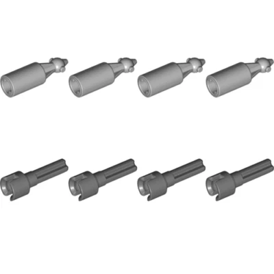 Lego Technic Bricks 8x CV Constant Velocity Cardan Cup Ball Joint (4 Pairs) NEW