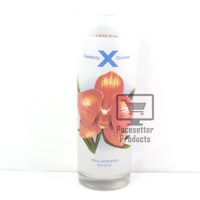 Celebrity Cruises Phalaenopsis Hennesey Orchid 7'' Highball Cocktail Glass