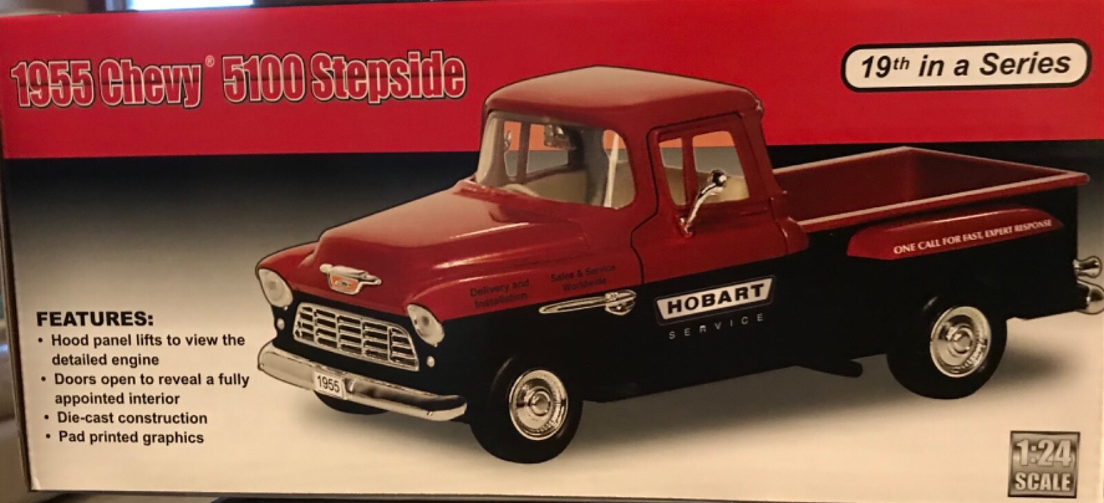 1955 CHEVY 5100 STEPSIDE, HOBART COMPANY, DIECAST, 1/24 SCALE, NIB eBay