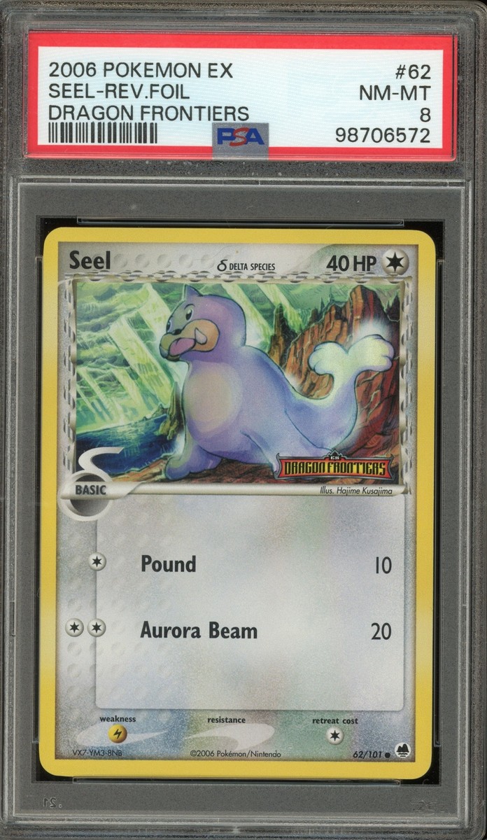 Pokemon Seel EX Dragon Frontiers Reverse Holo #62 PSA 8 | eBay