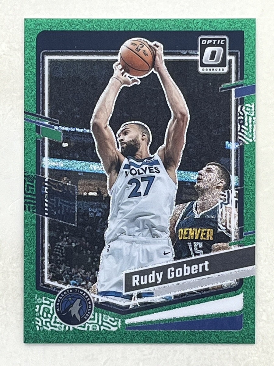 Rudy Gobert 2023-24 Panini Donruss Optic Green Glitter Prizm
