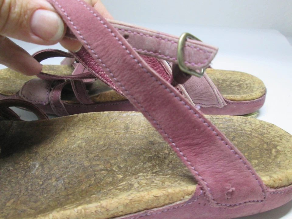 Sandalias planas para mujer Patagonia talla 7 Rosa Cierre de hebilla Calzado cómodo Foto 4 de 4