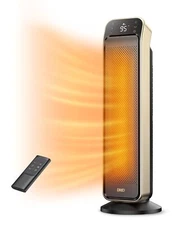Dreo Portable Space Heater 25" Tower Heater with Remote and Thermostat 3 Modes