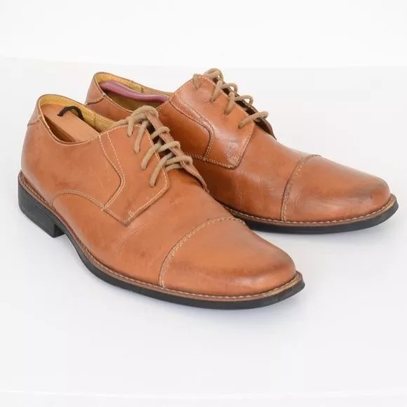 Sandro Moscoloni Bryan Leather Cap Toe Derby Shoes Made in Brazil