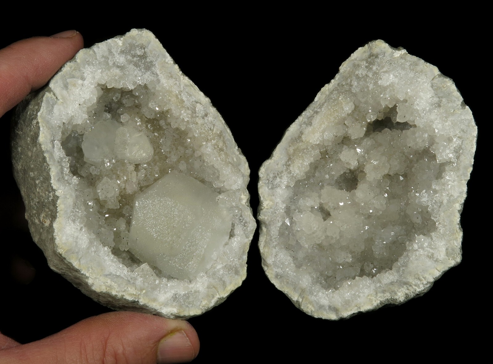 Huge Barrel Calcite, Quartz & Pyrite 4.25