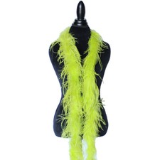 Chartreuse Green 1ply Ostrich Feather Boa Scarf Prom Halloween Costumes Dance