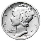1918-S Mercury Dime Better Grade Nice Coin!