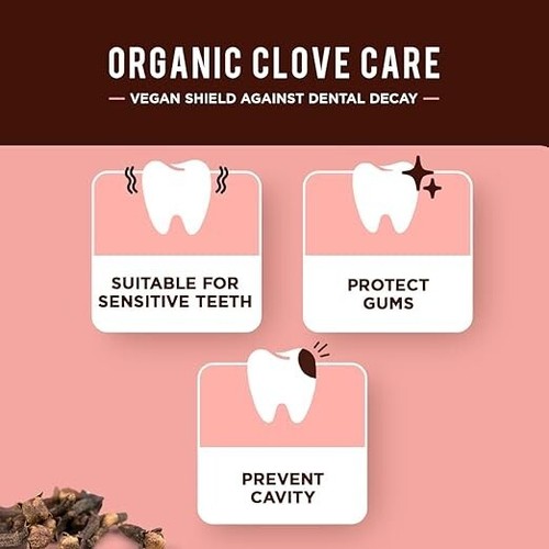 1 x 100ml Dabur Herbal Clove Toothpaste Cavity Protection With Organic Clove - Picture 4 of 9