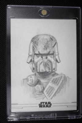 TOPPS Star Wars Rise of Skywalker SCOTT WEST Sketch Card 1/1