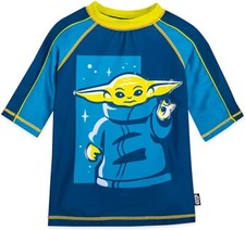 Star Wars Rash Guard Swim Shirt Boy Size 7/8 9/10