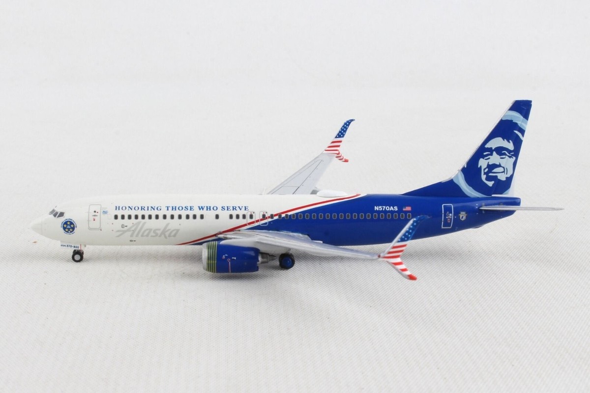 Gemini Jets 1:400 Alaska Airlines Boeing 737-800 GJASA2122