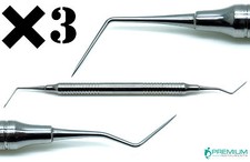 3× Dental Endo Dg16 Explorer Diagnostic Hollow Handle Double Ended Instruments