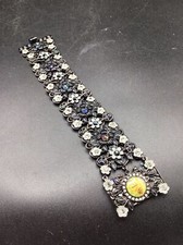 MX Michael Morrison Wide Enamel Flower Statement Bracelet — listing 3