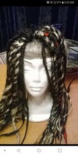 Synthetic braiding hair extensions