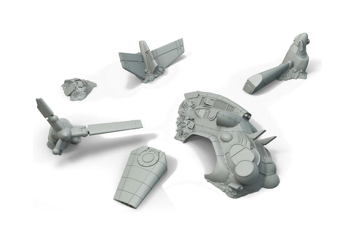 Fallout: Wasteland Warfare - Разбившийся вертолет