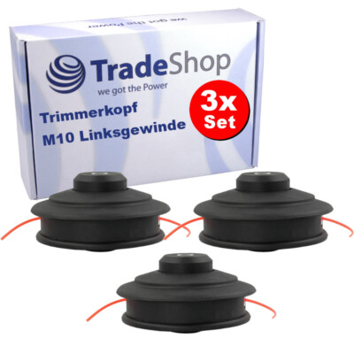 3x Fadenkopf Trimmerkopf M10x1,25mm für Echo SRM-400AE SRM-400BE SRM-1500 