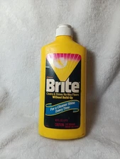 Vintage 1982 Brite Floor Shine Cleaner 16 Fl Oz SC Johnson Garage Prop VTG