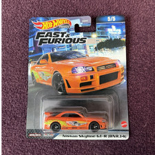 Hot Wheels Premium Fast & Furious R34 Nissan Skyline GT-R (BNR34)