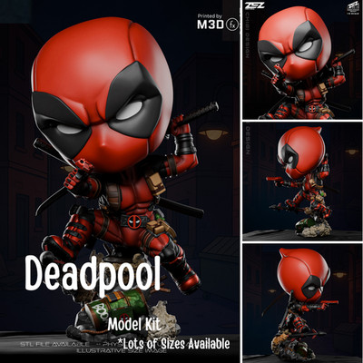 DEADPOOL - CHIBI Scale Model Resin Kit Figur unbemalt ungebaut Fan Art ZEZ