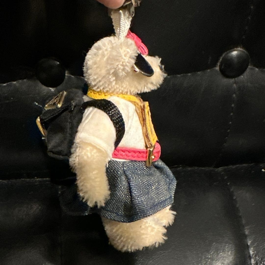 PRADA Rare Women  Bear Keychain Charm Backpack with Box Multicolor Authentic thumbnail 16