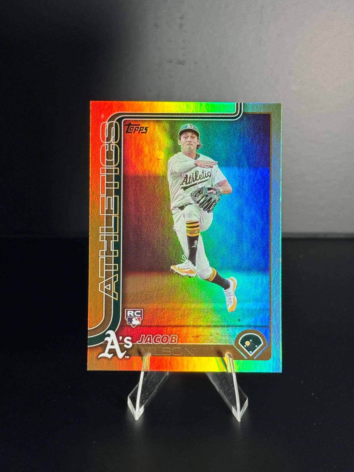 2025 Topps Series 1 - RC Jacob Wilson #314 GOLD Foil /50 A’s SSP