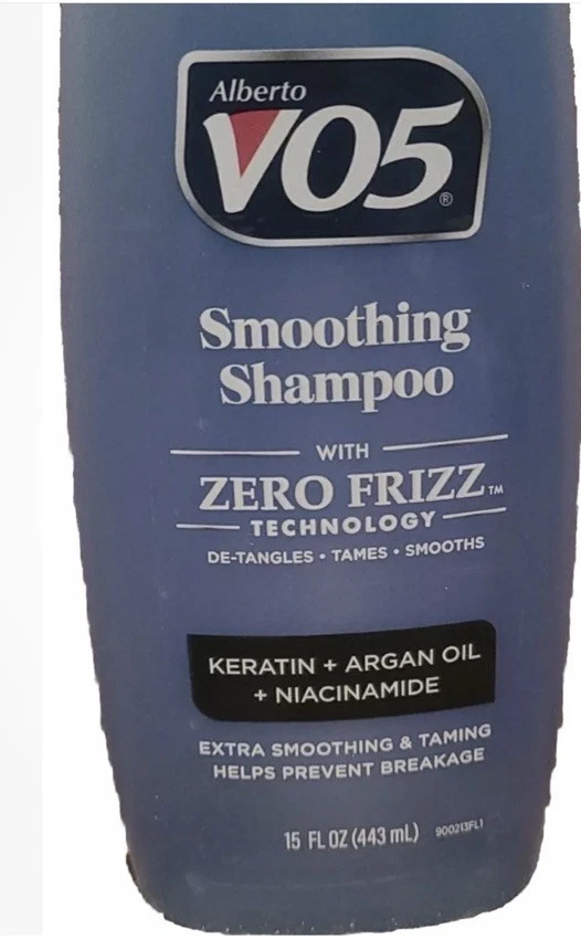Alberto VO5 Smoothing Shampoo ZERO Frizz Keratin+Argan Oil +Niacinamide 15oz-NEW - Image 2 of 3