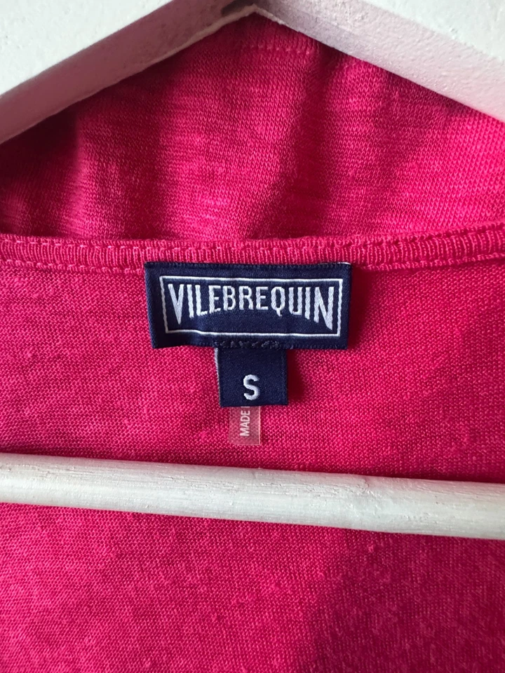 Vestido Vilebrequin 100% Lino Relajado Informal Playa Bolsillos Talla S Foto 3 de 4