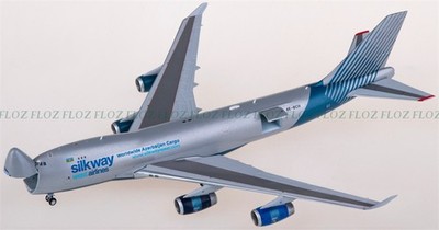 1:400 for JC Wings for Silk Way for West Airlines for Boeing 747-400F 4K-BCH