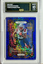 Rhamondre Stevenson #/96 Prizm Blue Sparkle 2023 Panini GMA Gem Mint 10 Patriots