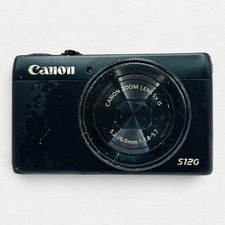 Canon PowerShot S120 Black Compact Digital Camera 12.1 MP Optical Zoom 5x