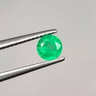 0.67 CT - Natural Emerald Round Cut Good Luster Green Gem Zambian - 9448