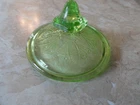 Green Depressionn Glass Adam Sugar / Candy Lid