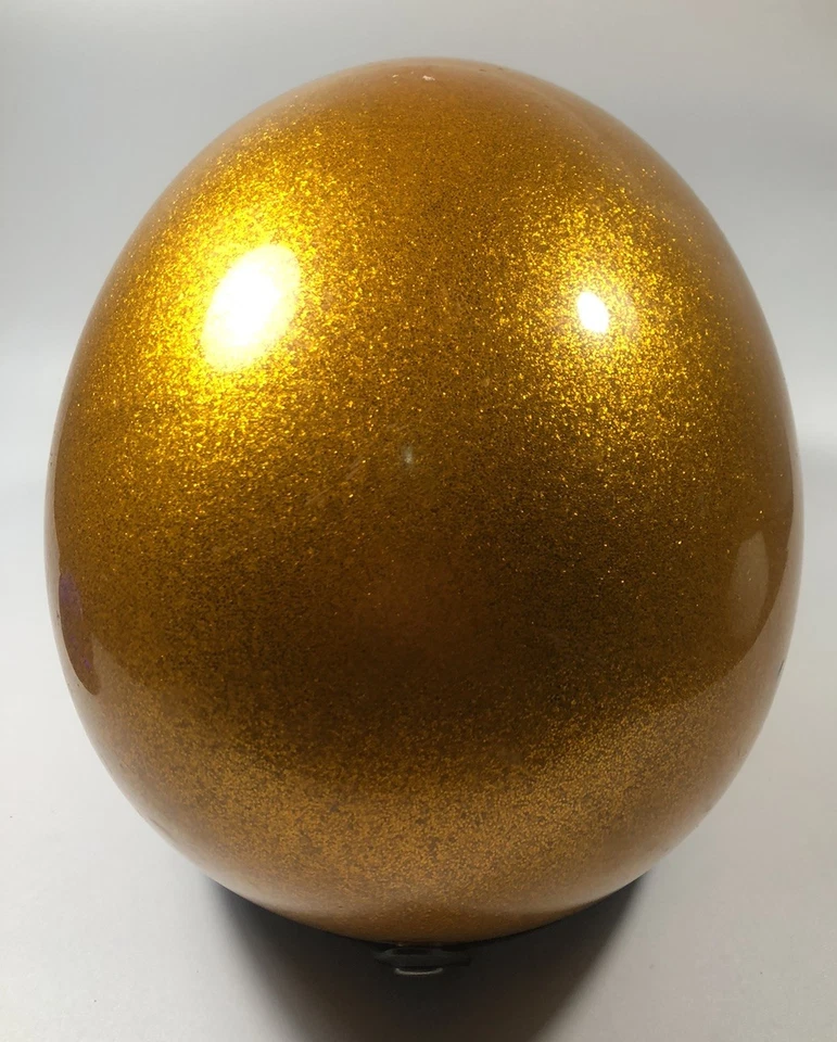 Casco de moto vintage naranja dorado escama cara abierta talla pequeña Foto 2 de 4