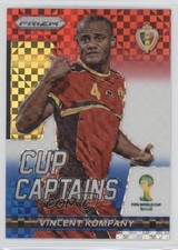 2014 Prizm World Cup Captains Red White & Blue Power Plaid Vincent Kompany 0n7